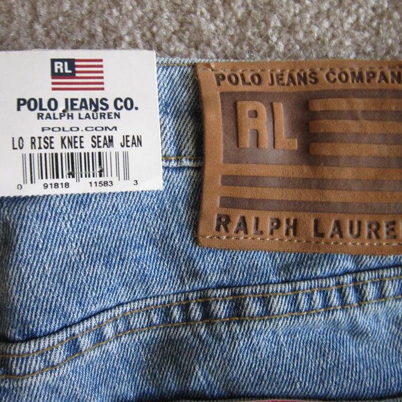 New Vintage Ralph Lauren Polo Low Rise Jeans Sz 10 - Picture 6 of 7